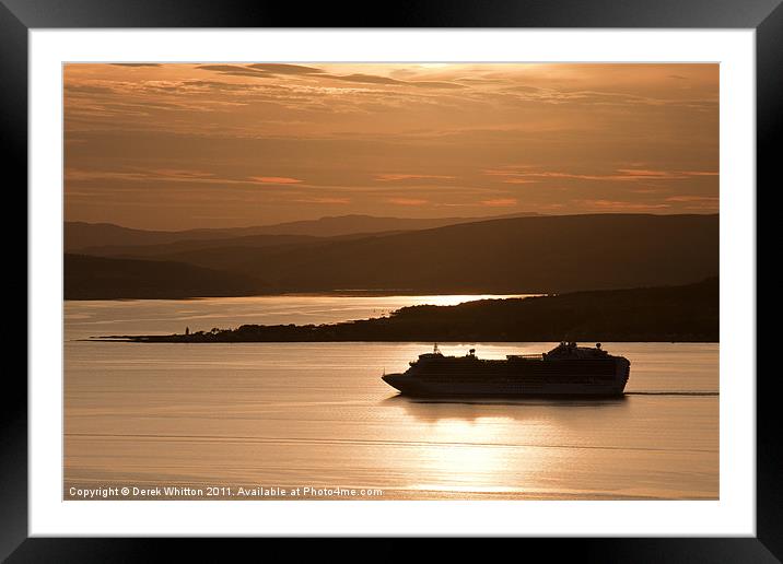 Cruising the Clyde II Framed Mounted Print by Derek Whitton