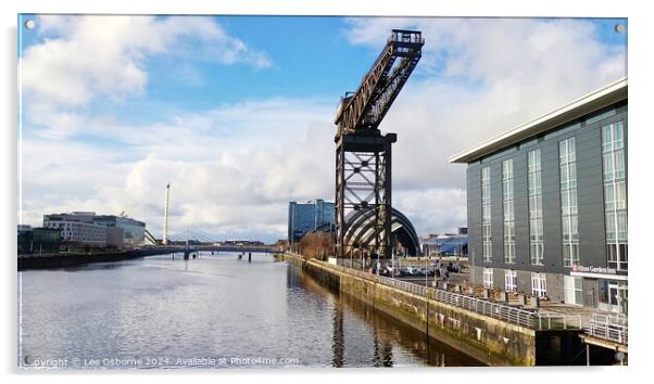 Glasgow - Finnieston Crane, BBC Scotland, SEC Acrylic by Lee Osborne