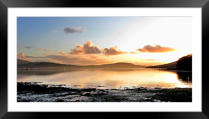 Sunrise in Ireland Framed Mounted Print by barbara walsh