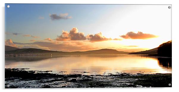 Sunrise in Ireland Acrylic by barbara walsh