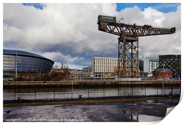 Glasgow - Hydro and Finnieston Crane Print by Lee Osborne