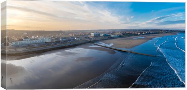 Whitburn Sands Canvas Print by Apollo Aerial Photography
