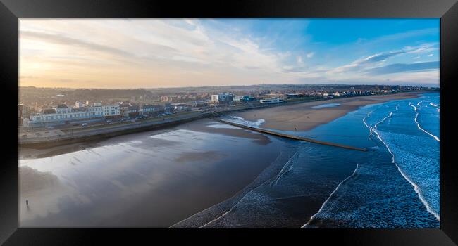 Whitburn Sands Framed Print by Apollo Aerial Photography
