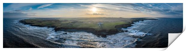Souter Lighthouse Panorama Print by Apollo Aerial Photography
