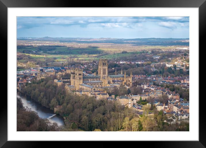 Durham Cathedral Framed Mounted Print by Apollo Aerial Photography