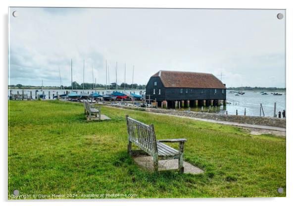 Bosham Quay and old Boat House   Acrylic by Diana Mower