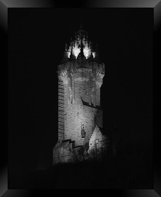 The Wallace Monument at Night  Framed Print by Anthony McGeever