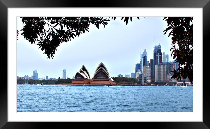Opera House Sydney Framed Mounted Print by Stephen Hamer