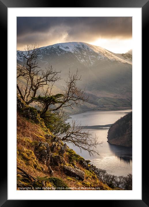 Haweswater .Lake District Framed Mounted Print by John Henderson