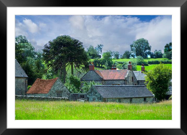 Parwich Village Framed Mounted Print by Alison Chambers