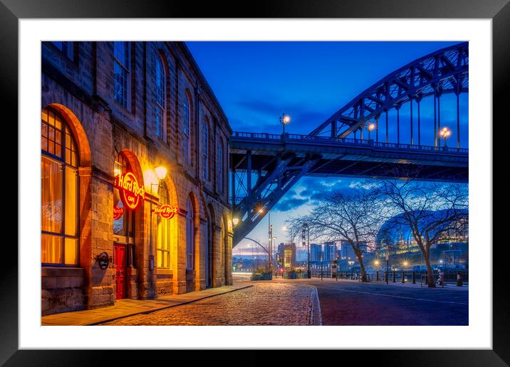 Hard Rock Cafe Newcastle Quayside Framed Mounted Print by Tim Hill