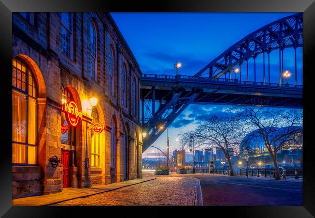 Hard Rock Cafe Newcastle Quayside Framed Print by Tim Hill