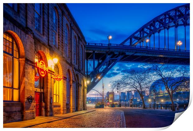 Hard Rock Cafe Newcastle Quayside Print by Tim Hill
