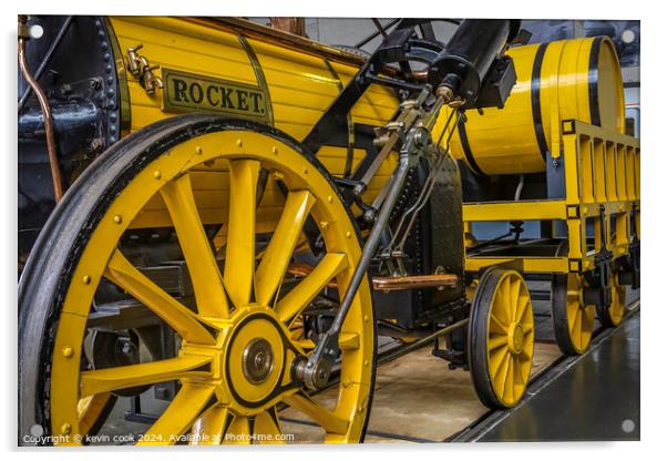 Stephenson's Rocket Acrylic by kevin cook