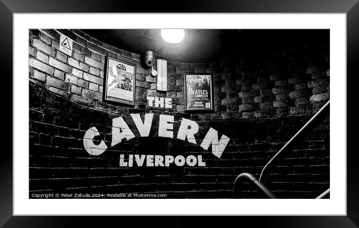 The Cavern Framed Mounted Print by Peter Zabulis