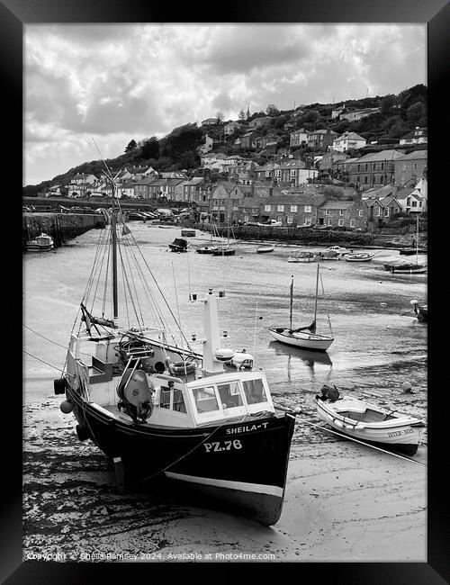 The Harbour At Mousehole Framed Print by Sheila Ramsey