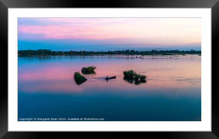 Colours of the Mekong Framed Mounted Print by Margaret Ryan