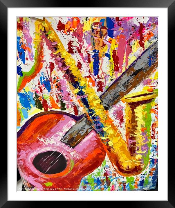 The Art  Of  Music Puerto Rico Framed Mounted Print by Sheila Ramsey