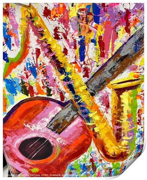 The Art  Of  Music Puerto Rico Print by Sheila Ramsey