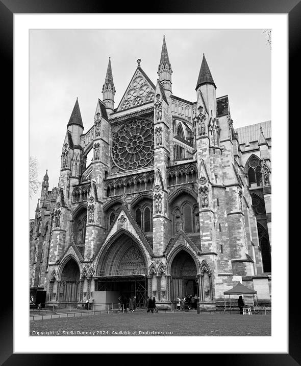 Westminster Abbey  Framed Mounted Print by Sheila Ramsey