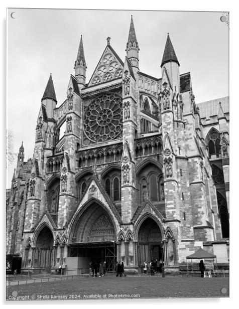 Westminster Abbey  Acrylic by Sheila Ramsey