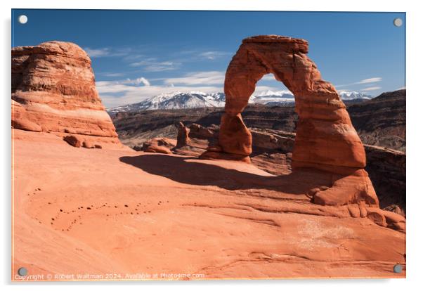 Delicate Arch at Arches National Park Acrylic by Robert Waltman