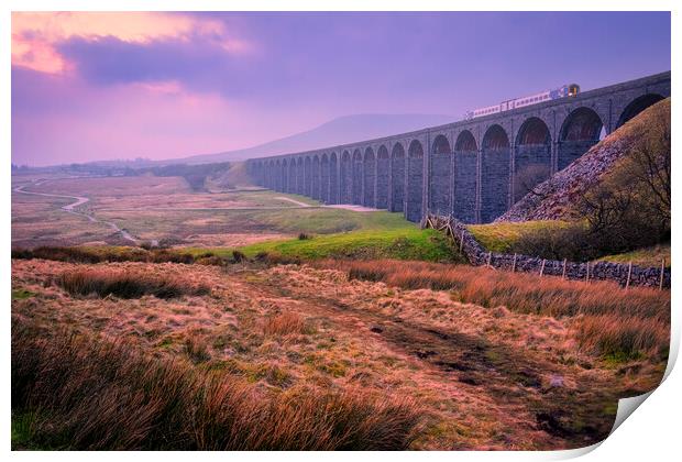 Ribblehead Viaduct Yorkshire Dales  Print by Tim Hill