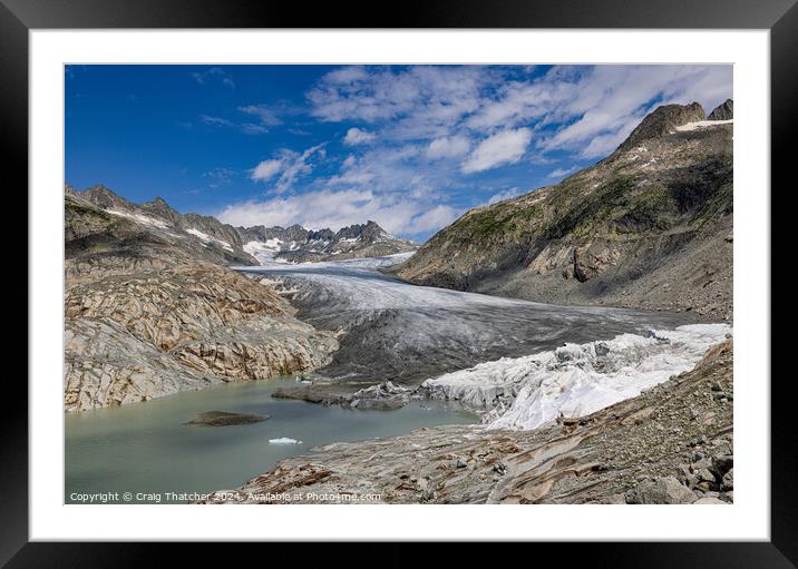 Glacial Flow Framed Mounted Print by Craig Thatcher