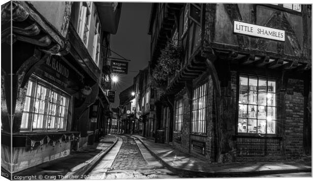 Others The Shambles York Canvas Print by Craig Thatcher