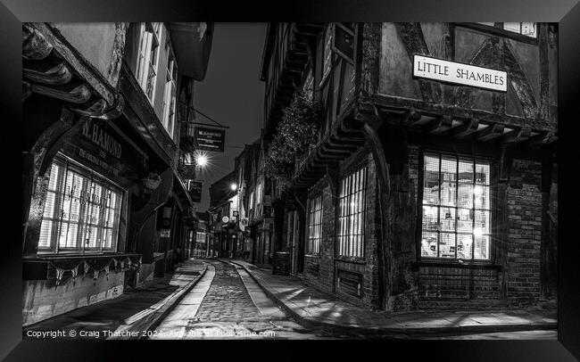 Others The Shambles York Framed Print by Craig Thatcher