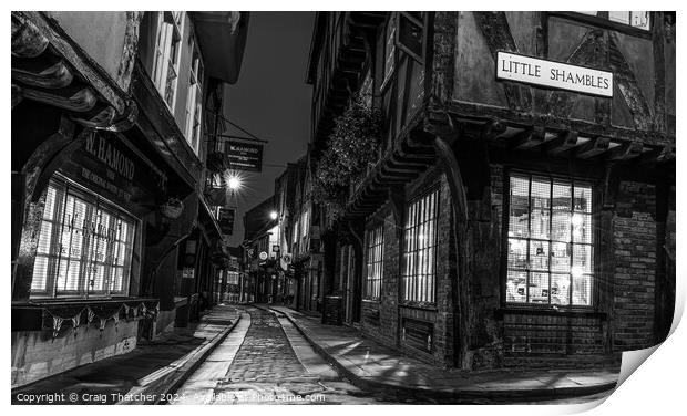 Others The Shambles York Print by Craig Thatcher