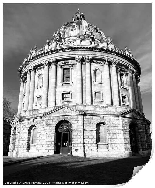 The Radcliffe Camera Print by Sheila Ramsey