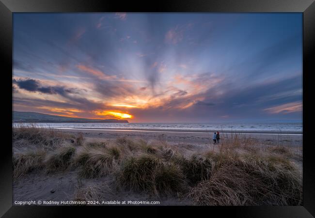 Ayrshire sunset Framed Print by Rodney Hutchinson