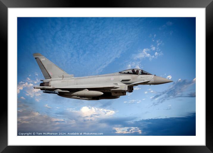 Typhoon Framed Mounted Print by Tom McPherson