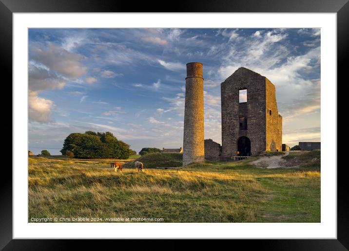 The Magpie Mine Framed Mounted Print by Chris Drabble