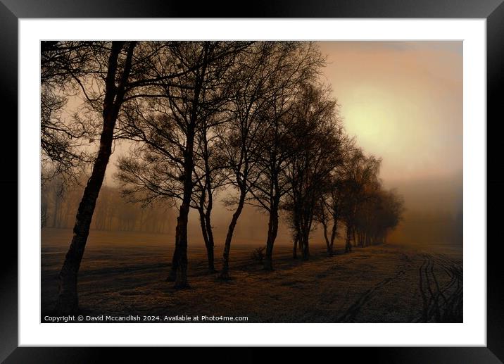 Fog Approaching - 2 Framed Mounted Print by David Mccandlish