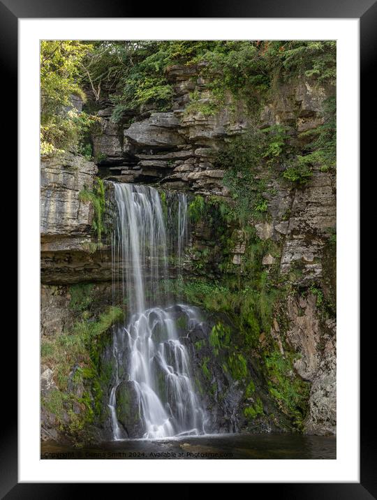 Ingleton Waterfall Trail Framed Mounted Print by Donna Smith