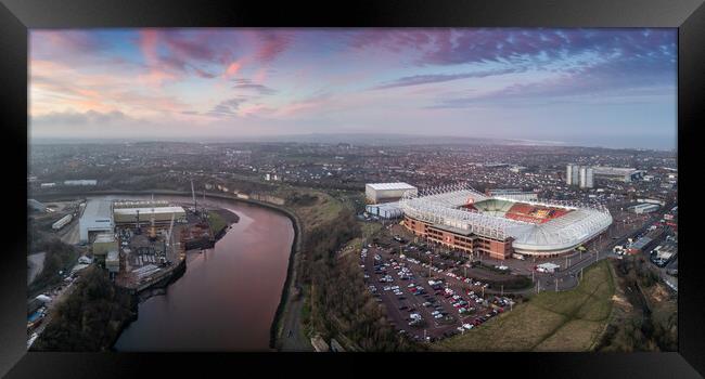 Sunderlands Stadium of Light Framed Print by Apollo Aerial Photography