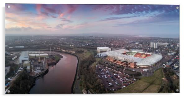 Sunderlands Stadium of Light Acrylic by Apollo Aerial Photography