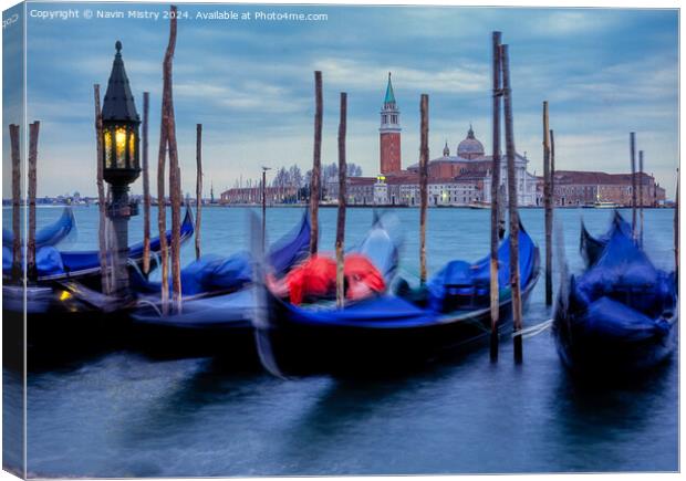 Venice at Dawn  Canvas Print by Navin Mistry