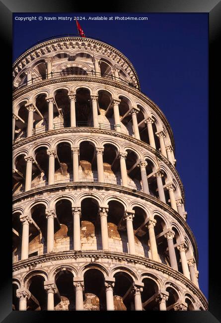 The Leaning Tower of Pisa Framed Print by Navin Mistry