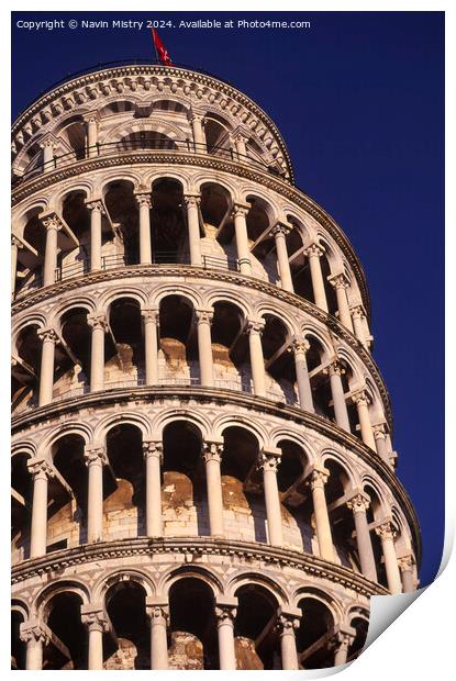 The Leaning Tower of Pisa Print by Navin Mistry