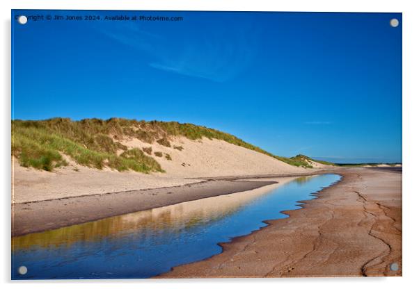 September sunshine on Druridge Bay Acrylic by Jim Jones