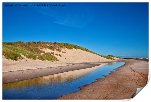 September sunshine on Druridge Bay Print by Jim Jones