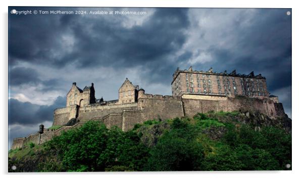 Edinburgh Castle Acrylic by Tom McPherson