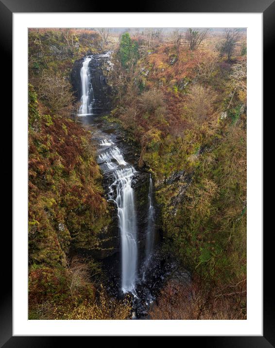 Glenashdale Falls. Framed Mounted Print by Tommy Dickson