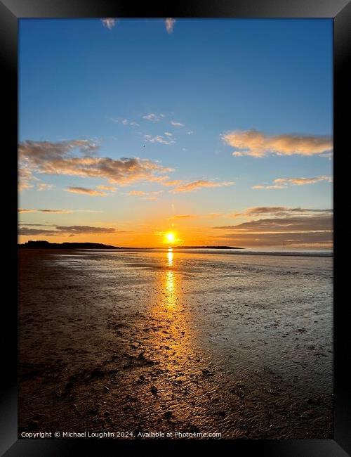 Sky sun Framed Print by Michael Loughlin