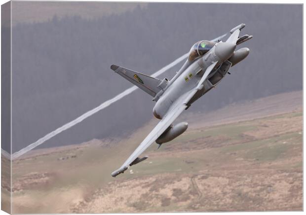 RAF Typhoon low level Canvas Print by Rory Trappe