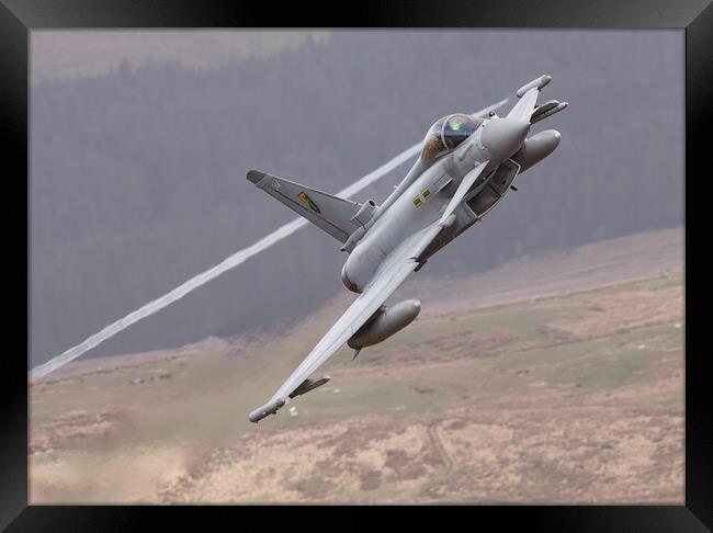 RAF Typhoon low level Framed Print by Rory Trappe