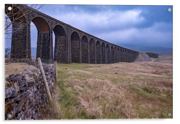 Ribblehead Viaduct Acrylic by Steve Smith